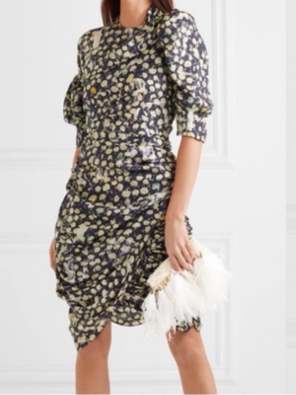 Preen by Thornton Bregazzi Estella Printed Jacquard Mini Dress Size Medium